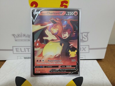 Pokemon Celebrations 25th Anniversary Lance's Charizard V SWSH133