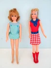 2 VTG Barbie SKIPPER DOLLs Mattel  Live Action & Growing Up