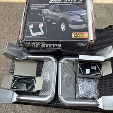 Bully As600 Polished Aluminum Side Steps 350 Lb For Trucksuv Pair As Shown Nos Bully As600 Polished Aluminum Side Steps 350 Lb For Trucksuv Pair As Shown Nos