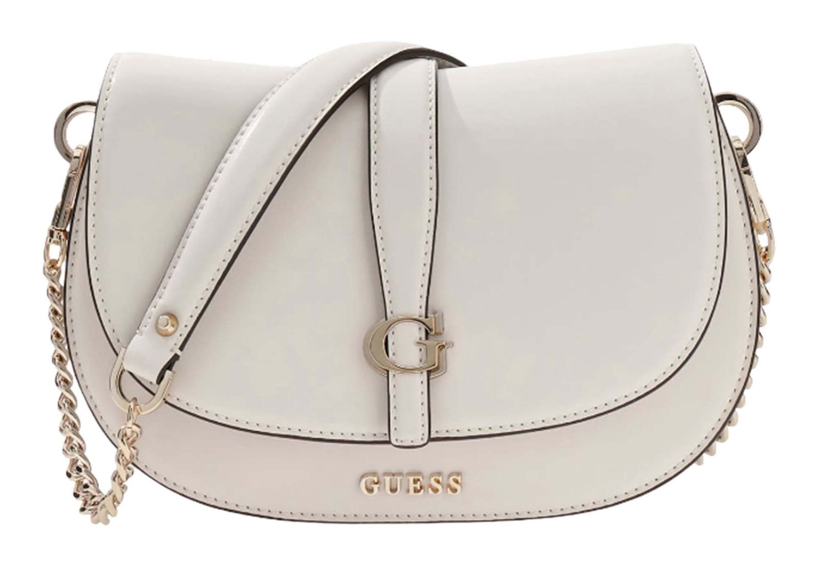 GUESS shoulder bag Carrie Flap Shoulder Bag Stone