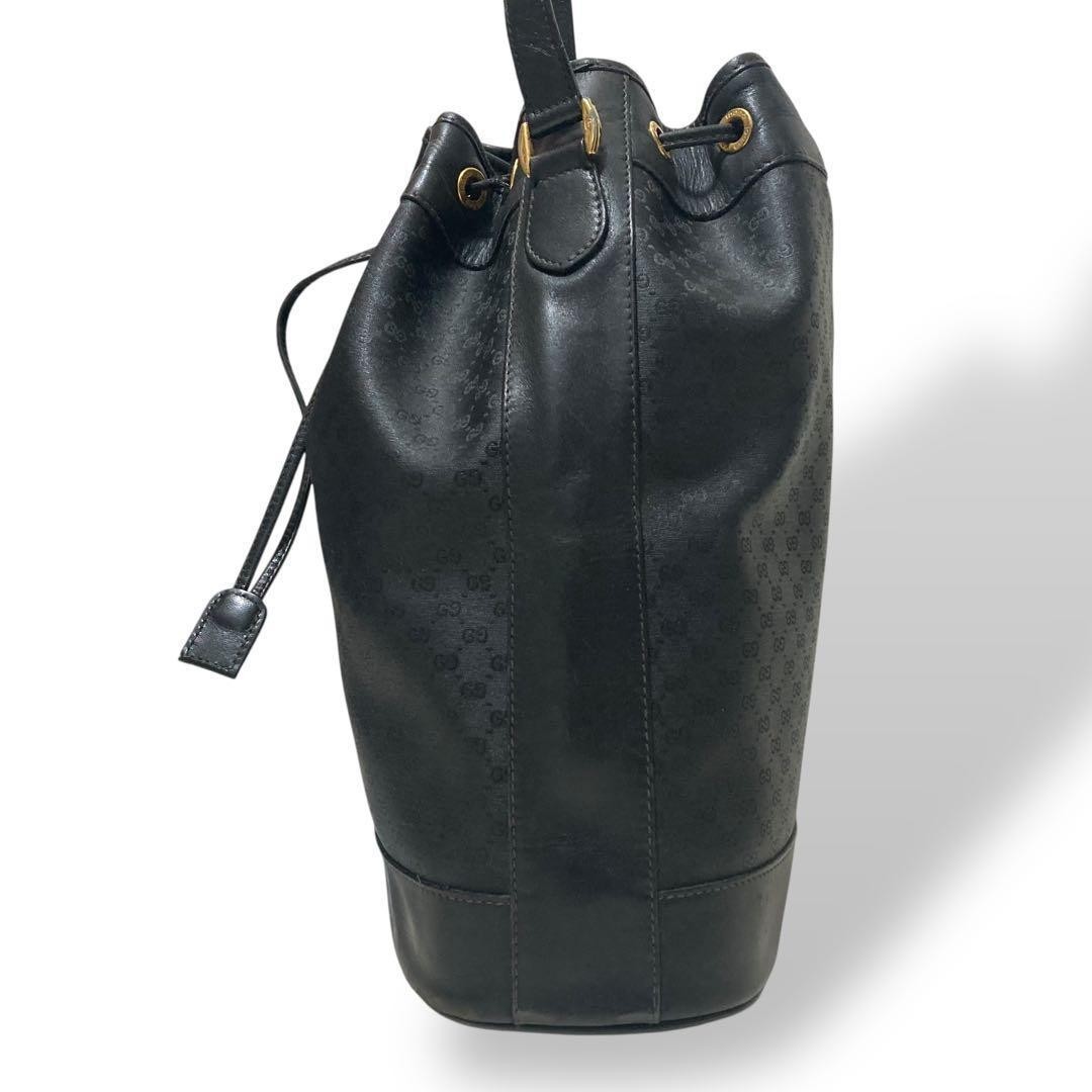 GUCCI GG Pattern PVC Leather Drawstring Crossbody… - image 8