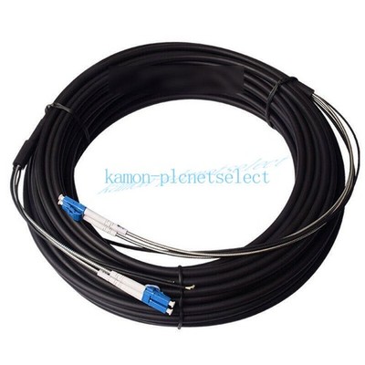 Outdoor Field Fiber Patch Cord LC to LC UPC SM 9/125 Duplex Fiber Cable 3M