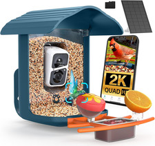   Pav-Bird Feeder with Camera,2K HD with 64GB Card, AI Identify Smart Bird House