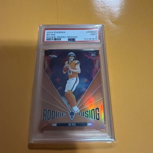 Bo Nix (RC) 2024 Phoenix- Rookie Rising- Orange #RRBNX PSA9