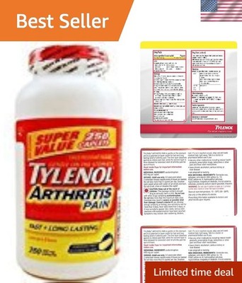 650 mg Extra Strength Caplets for Arthritis Pain - 8 Hour Relief, 250 Count