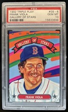 1992 Donruss Triple Play Frank Viola Gallery of Stars #GS-6 Red Sox PSA 10