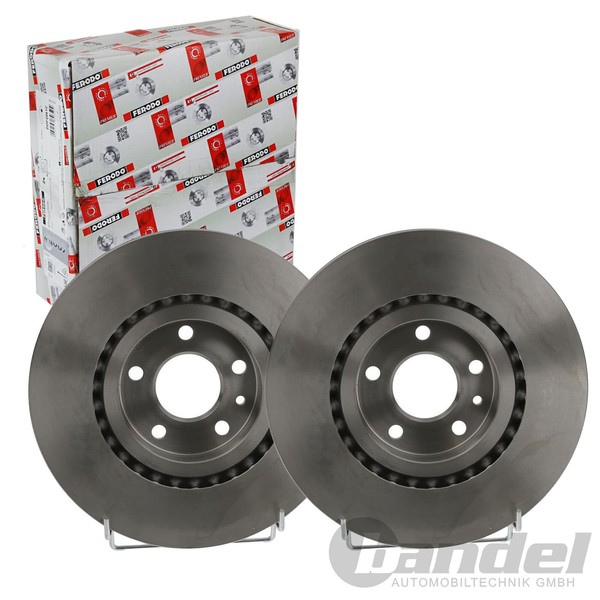 2X Ferodo 284Mm Bremsscheiben BelÜFtet Vorne Passend FüR Alfa Romeo Gtv Spider |-image