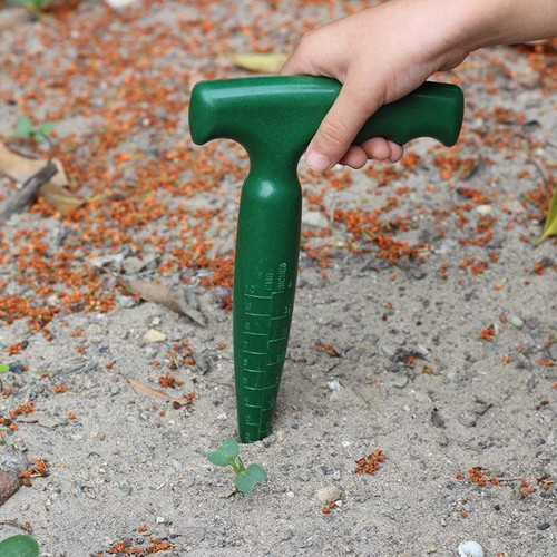 2 Pezzi Di Piantatoio A Mano In Plastica - Trapiantatore E Scavabuche Da 18 Cm - Attrezzo Da Giardinaggio Ergonomico - 5
