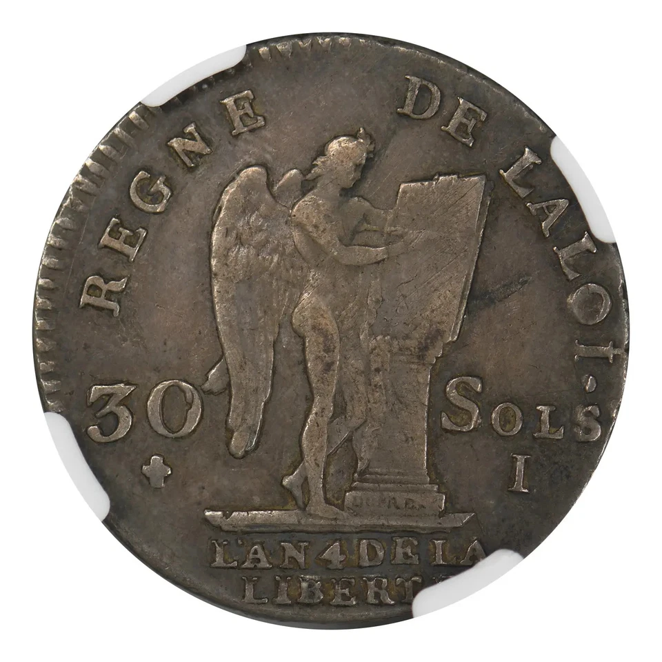 1792 France Silver 30 SOLS NGC XF-45 - Image 2 of 4