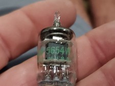 Lot Of 3 7-Pin GE JAN 5654W Vacuum Tubes Upgrade for 6AK5/6J1/6Ж1/ EF95/6J1P NOS