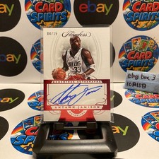 2017-18 Panini Flawless Antawn Jamison 04/15 Dallas Mavericks Momentous Auto