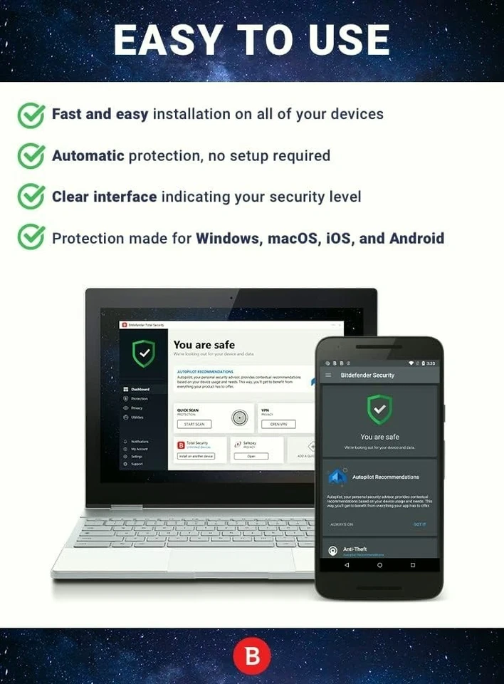 Bitdefender Total Security - 2 Years 10 Devices (Windows, MAC, Android) - Image 4 of 4