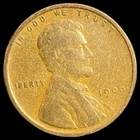 1909 Wheat Cent - 1909-P Lincoln Penny 1st Year 1c US Copper Coin