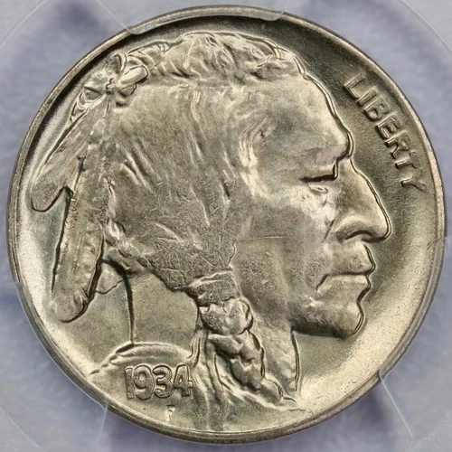 1934-D 5c Buffalo Nickel - PCGS MS 64