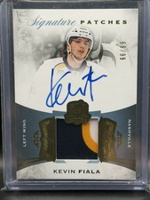 2015-16 Kevin Fiala Upper Deck The Cup Signature Patches Rookie /99
