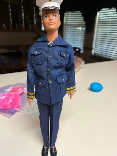 Vintage Gi Joe 12" KO Mego Air Forc Dress Set With Ha and Shoes with Doll