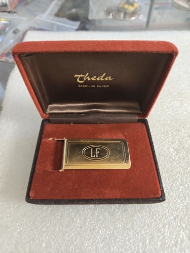 Vintage Theda LF Sterling Silver Money Clip