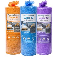 Carpet Underlay PU Foam Super 8mm 10mm 12mm | Super Soft | Recycled | 10m² Roll