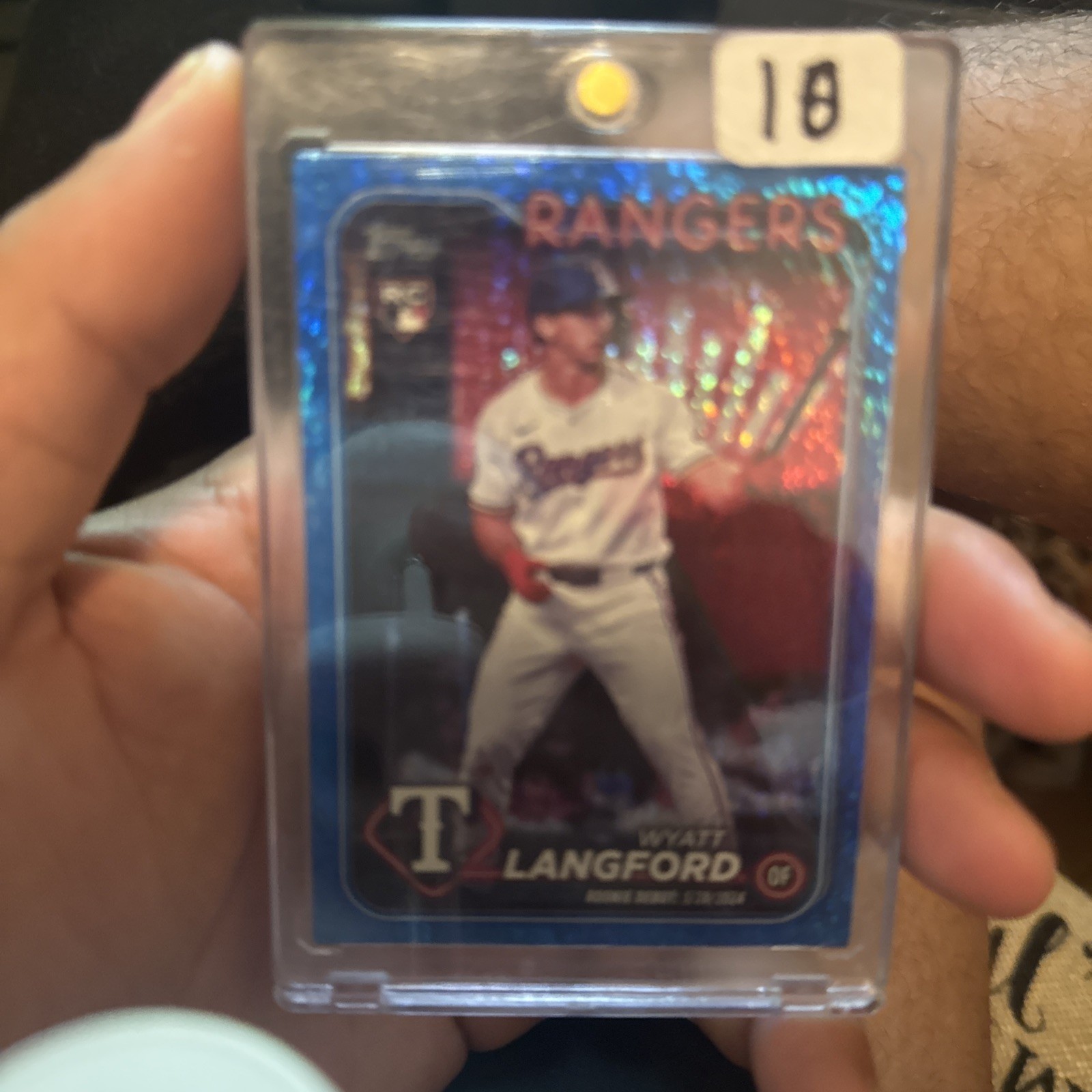 2024 Topps Update Series - Wyatt Langford #US151 Blue Holo Foilboard /999 (RC)