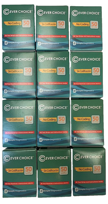 Clever Choice Auto-Code Blood Glucose 600 Test Strips