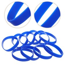 50 Pcs Silicone Wristbands Blank Stretch Silicone Band Bracelets for Teens