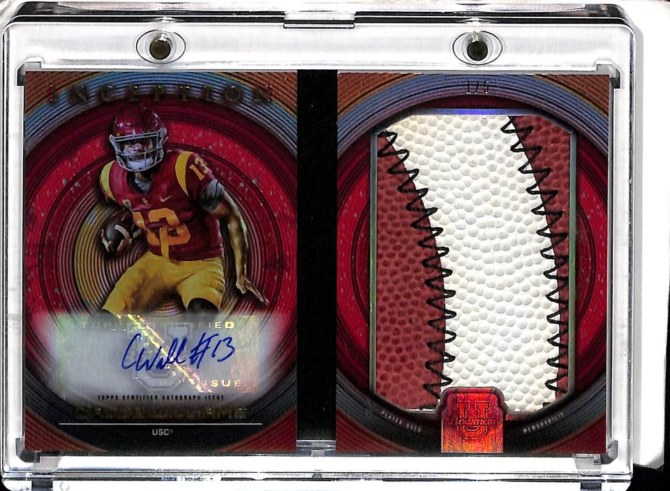 Folleto automático de fútbol americano Jumbo 2022-23 Bowman U Inception Caleb Williams #1/5