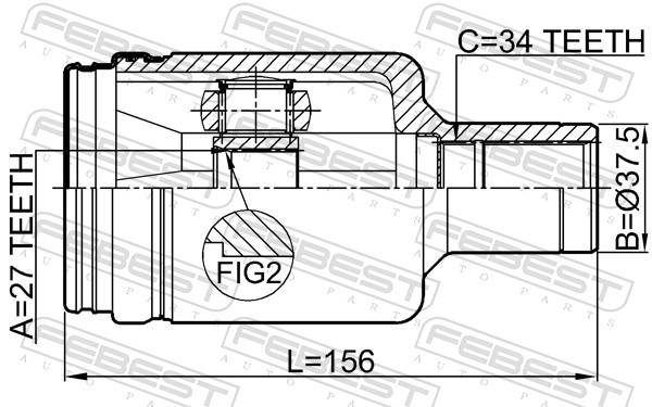 ✅Fits FEBEST 1611-211LH CV JOINT INNER LEFT MERCEDES BENZ E-CLASS 21 ⭐UK Seller⭐