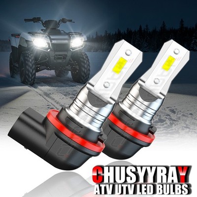 2-Pack 3-Prong Headlight Bulbs for Various Honda and Polaris ATV Models