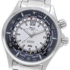 BALL WATCH Engineer Master II Diver World Time DG2022A-SAJ-WH Day Date Automatic 2