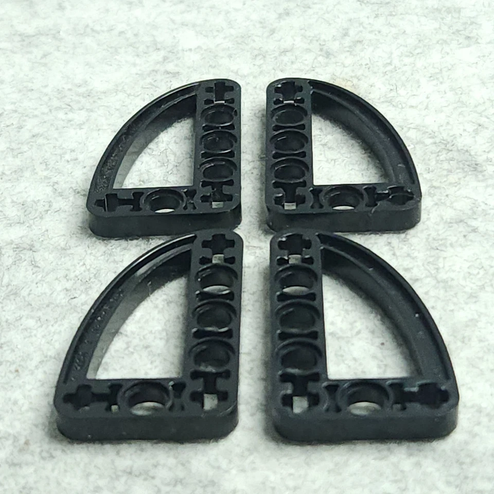 LEGO 32250 Technic Negro x4 Viga 3x5x0.5 Doblado 90 Grados Cuarto Elipse 65714 Foto 3 de 4