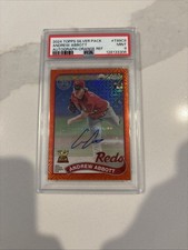 2024 Topps 1989 Topps Chrome Silver Pack Autographs Andrew Abbott Orange /25