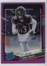 2023 Panini Clearly Donruss Purple Auto /175 Tyler Scott #89 Auto 1n1t