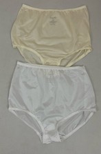 Vintage Carole Women's 9 Panties 100 Nylon Granny Panty Lace Waist 2pr NWOT