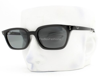 Ray-Ban Zaya Sunglasses RB4456 6677/81 Polished Black Polarized 53mm w/case