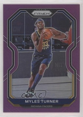 2020-21 Panini Prizm Purple Prizm 42/99 Myles Turner #240 0aw6