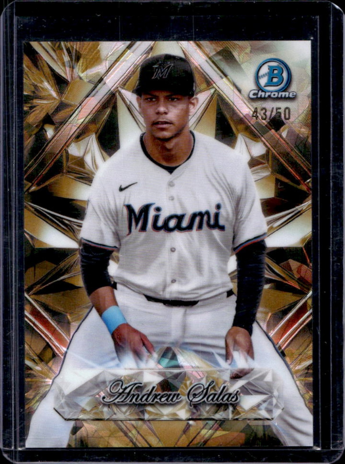 2025 Bowman Chrome Sapphire Andrew Salas Selections Gold Refractor #43/50