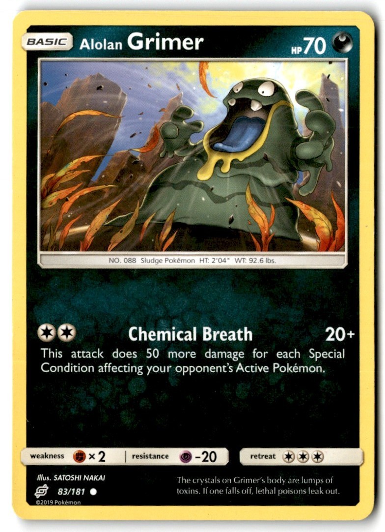 2019 Sun & Moon - Team Up Alolan Grimer #83 Basic/Common