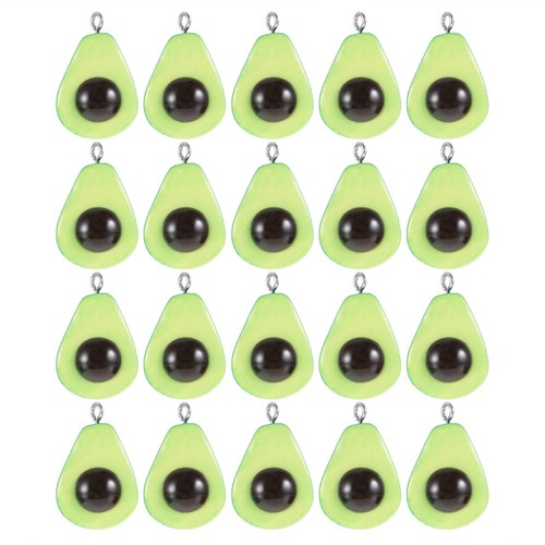 20szt Awokado Wisiorek Charmsy Biżuteria Bransoletka Tworzenie Rzemiosło Akcesoria - Zdjęcie 1 z 12