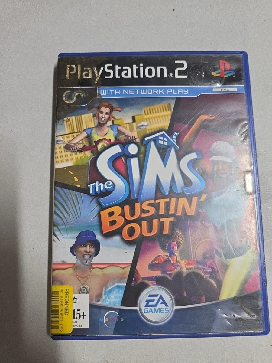 Jeu The Sims Bustin' Out - PS2 - Version PAL UK Complète (CIB) - Bon État
