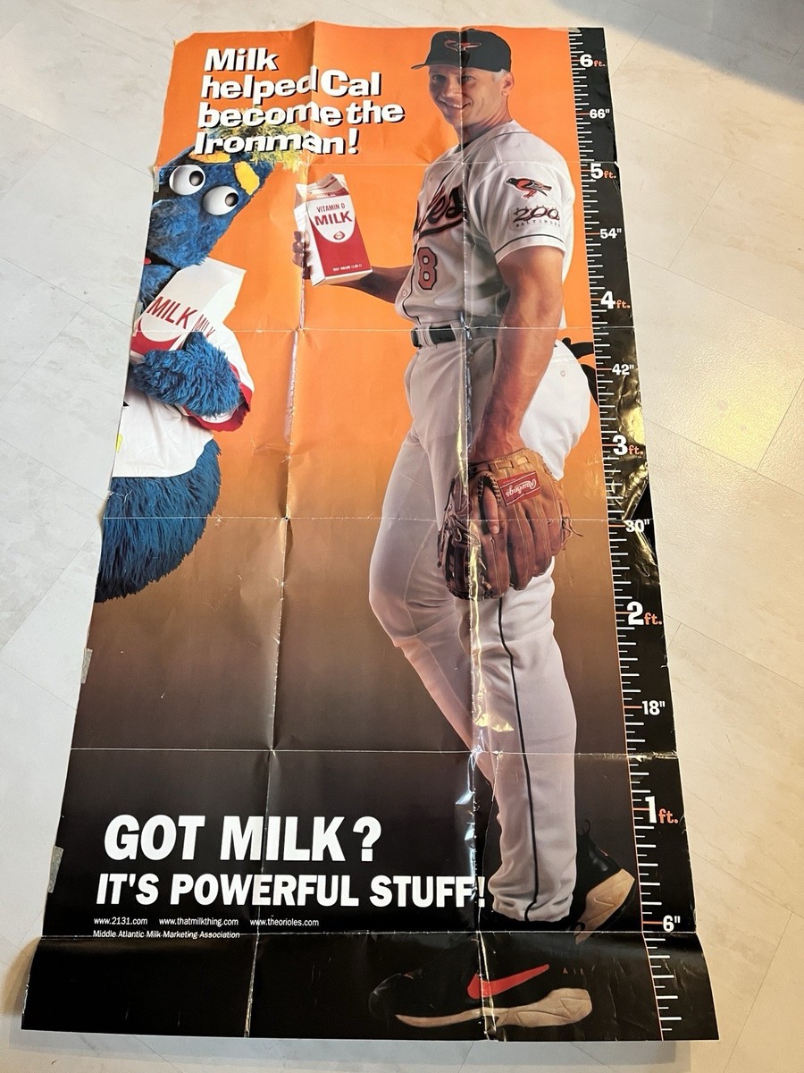 Life-size Cal Ripken Jr Orioles Milk Poster: 