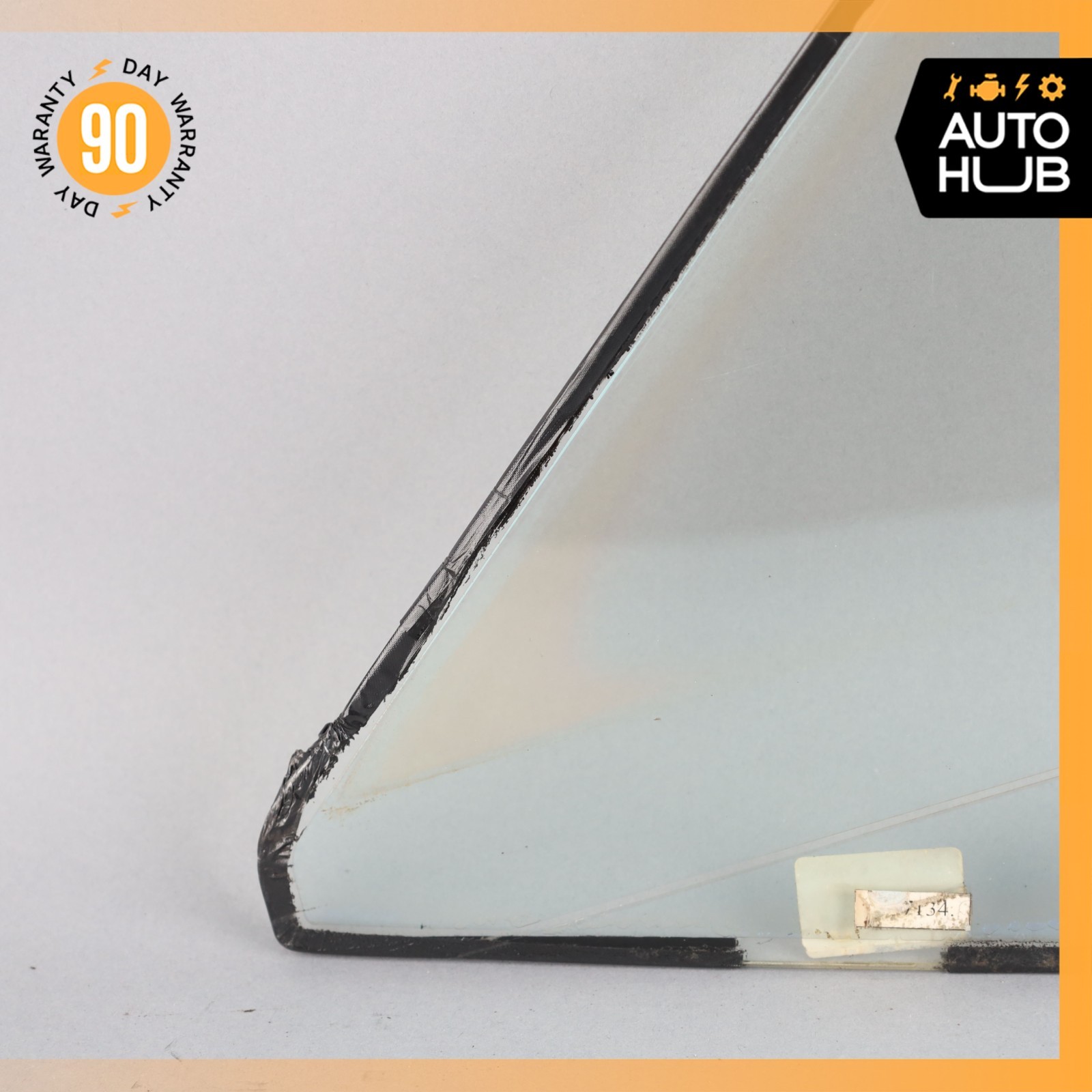 06-13 Bentley Continental Flying Spur Front Left Door Corner Window Glass OEM