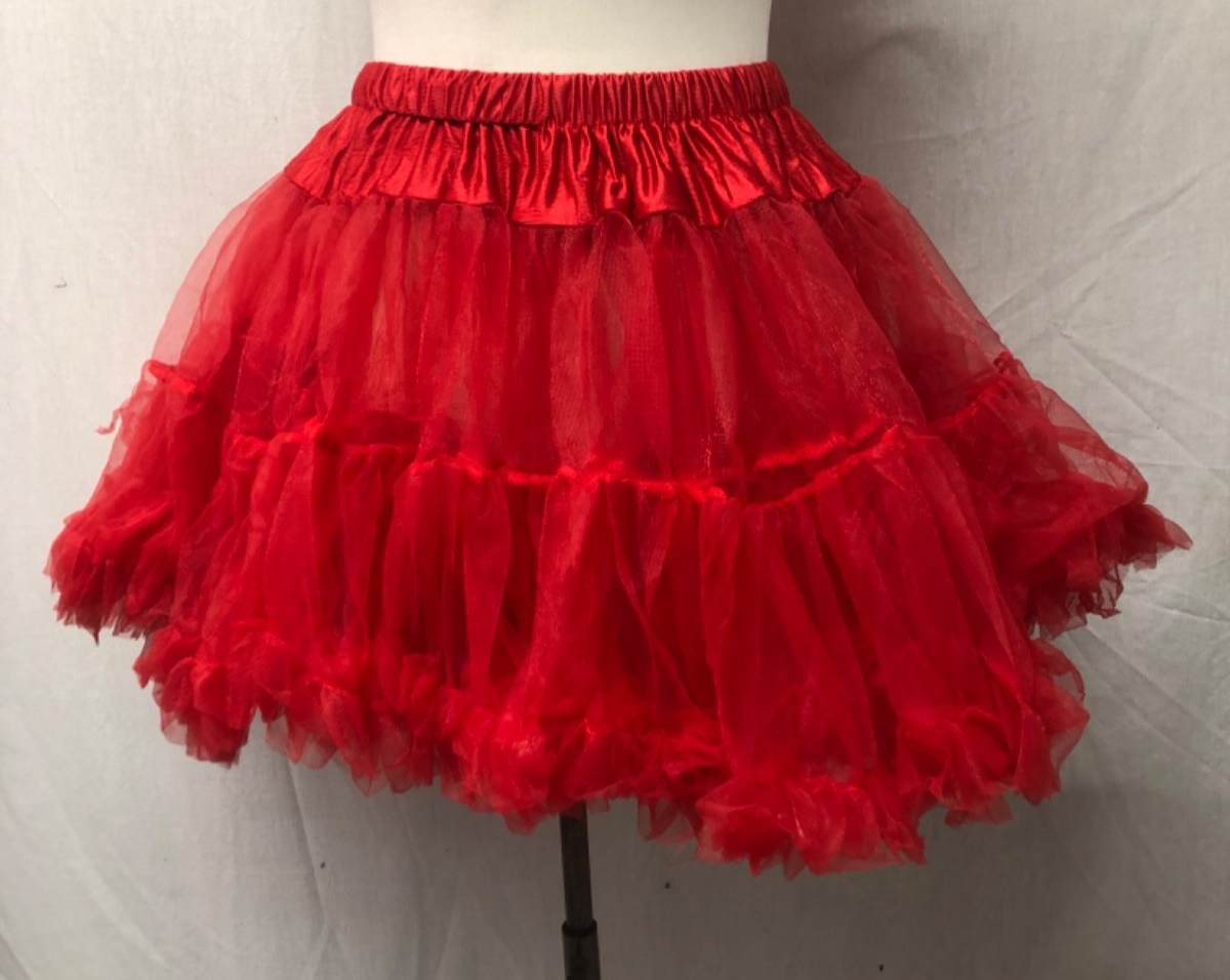 New Red layered tutu knee length petticoat Leg Avenue L
