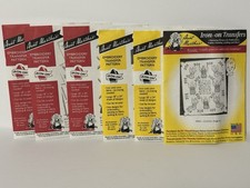 Lot of 6 Aunt Marthas Iron On Embroidery Tran...