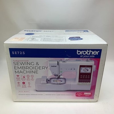 Brother SE725 Computerized Sewing/Embroidery Machine LCD USB Wireless LAN