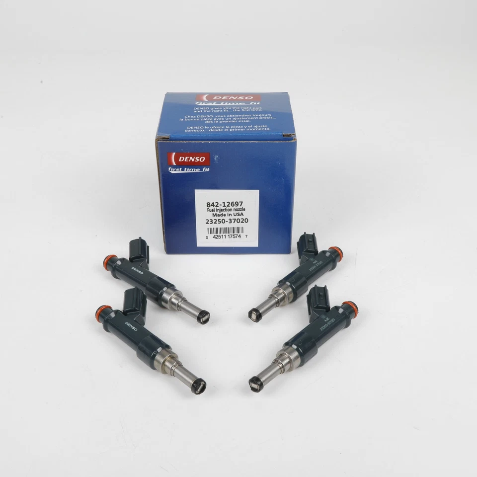 4 inyectores de combustible Denso para 10-15 Lexus CT200h Toyota Prius 1,8 L 23250-37020 Foto 3 de 4