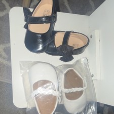 12-18 Months Dress Shoes White Black