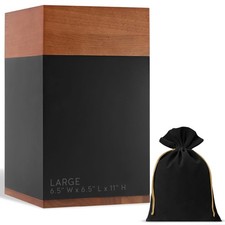 Timeless Walnut Wood Urn for Ashes Adult Male Female Large Handcrafted Cr...