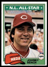 1981 Topps #600 Johnny Bench AS Reds