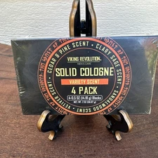 Viking Revolution Variety 4 Pack Mens Solid Colognes 4-0.5 Oz Blocks Cedar Sage