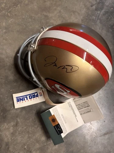 Joe Montana Autographed Upper Deck Riddell Regulation Full Size Helmet SF 49ers